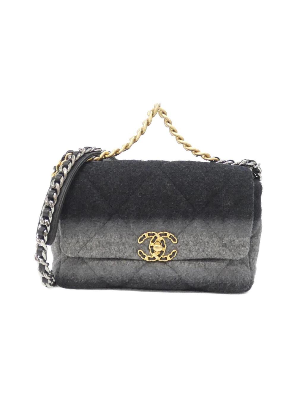 Chanel 19 Flap Bag Quilted Wool Medium #357270C47B